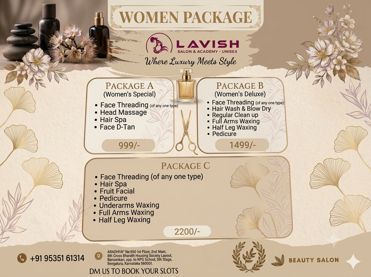 Women’s hair and skin packages