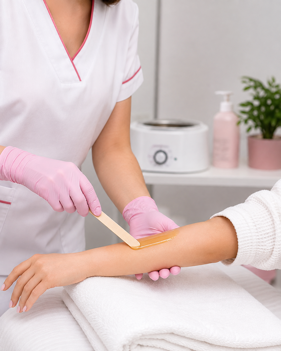 Waxing and threading at Lavish Family Salon and Academy